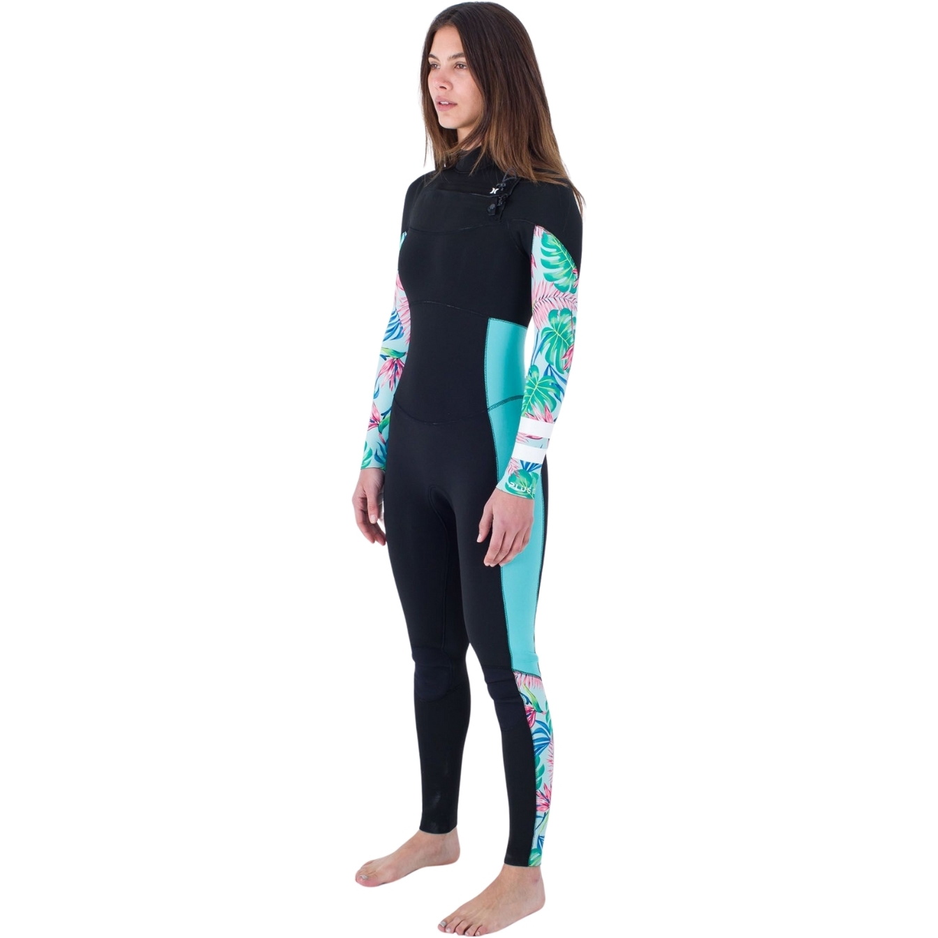Hurley Femmes Plus Printed 3/2mm Chest Zip Combinaison Néoprène WFS0012322 - Java Tropical